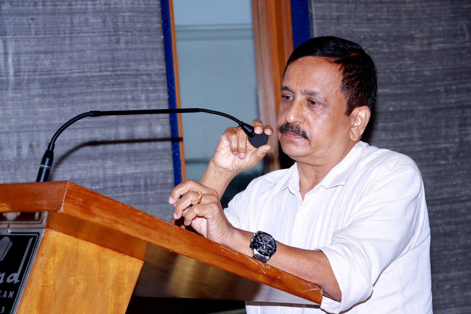 Felicitation address by Guest of Honour Shri. A.P. RAMACHANDRAN (Rtd. Chief Manager SBI) Addresses the gathering.