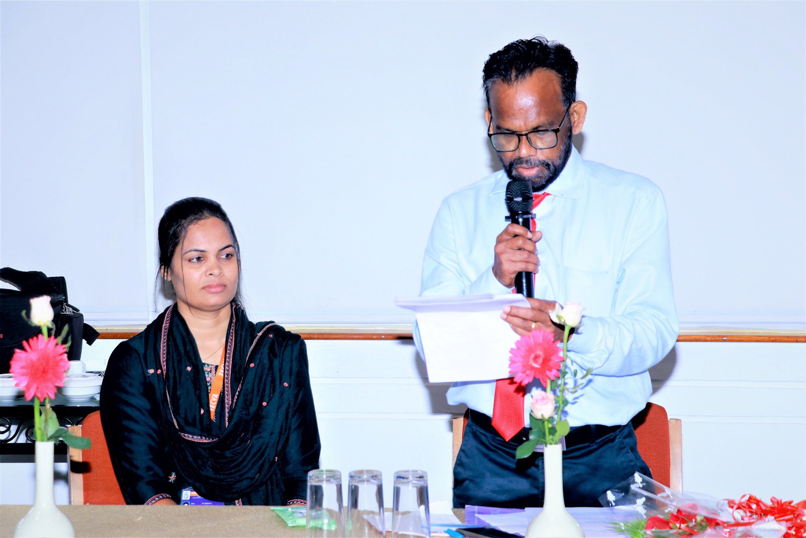 Vr. Xavier Silvester (Tecva Founder member and State Executive Coordinator) as Master of the Ceremony.